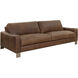Rafael Lucia Tobacco Leather Sofa